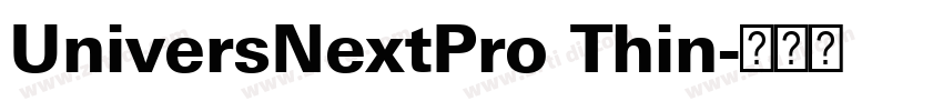 UniversNextPro Thin字体转换